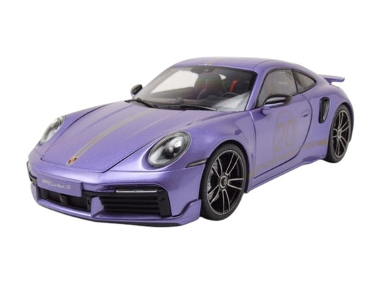 Porsche 911 (992) Turbo S coupé Sport Design 2021 Violet MINICHAMPS 1:18