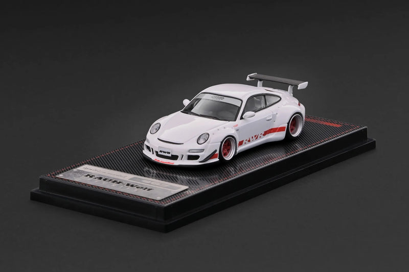 Load image into Gallery viewer, PORSCHE RWB 997 GT3 WHITE IGNITION MODEL 1:64
