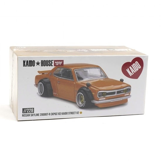 NISSAN SKYLINE GT-R (KPGC10) KAIDO STREET V2 1969 MINI GT 1:64
