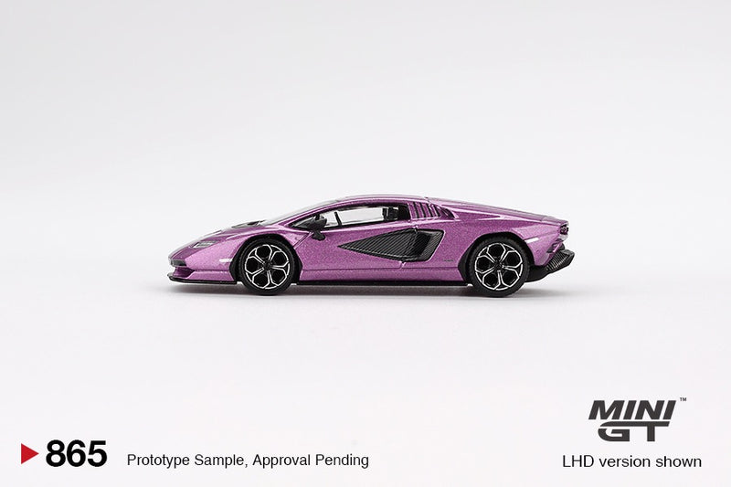Chargez l&#39;image dans la visionneuse de la galerie, Lamborghini COUNTACH LPI 800- 4 VIOLET 30TH 2023 (LHD) MINI GT 1:64
