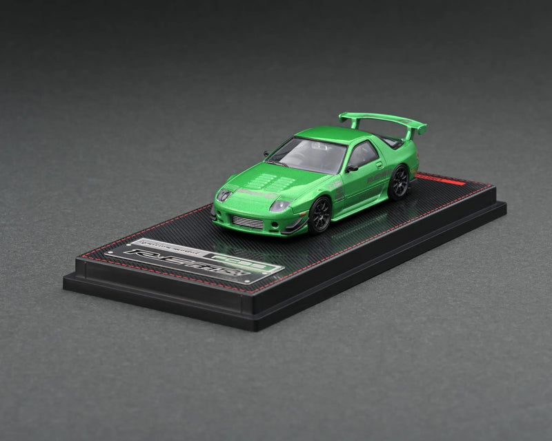Chargez l'image dans la visionneuse de la galerie, Mazda RX-7 (FC3S) ROUGE Amemiya VERT IGNITION MODEL 1:64
