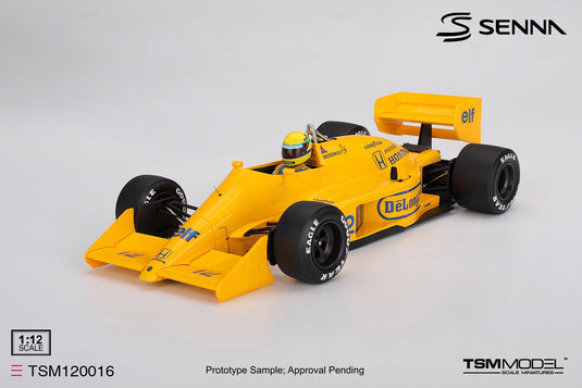 Lotus 99T #12 AYRTON SENNA MONACO GRAND PRIX WINNER 1987 TSM Model 1:12