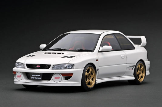SUBARU IMPREZA WRX TYPE R STI VERSION V (GC8) WHITE IGNITION MODEL 1:18