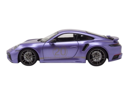 Porsche 911 (992) Turbo S coupé Sport Design 2021 Violet MINICHAMPS 1:18