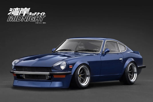 Nissan Fairlady Z (S30) *MIDNIGHT Devil's Z* Blauw IGNITION MODEL 1:18