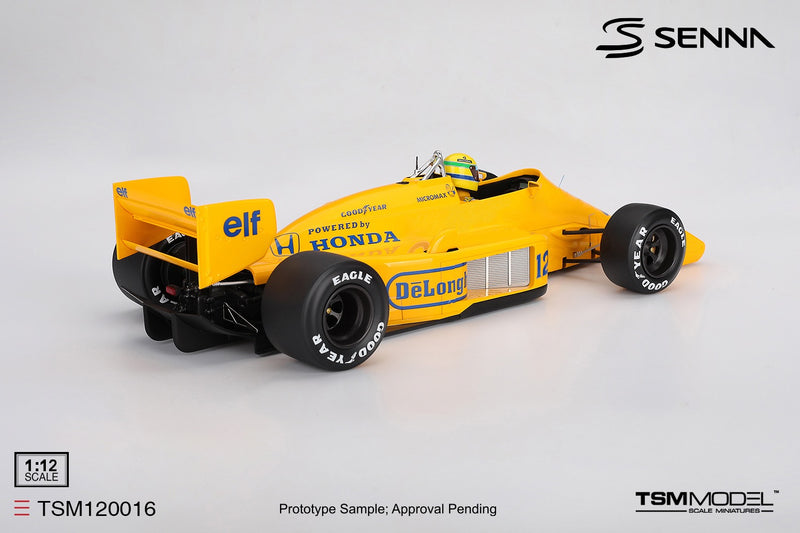 Load image into Gallery viewer, Lotus 99T #12 AYRTON SENNA MONACO GRAND PRIX WINNER 1987 TSM Model 1:12
