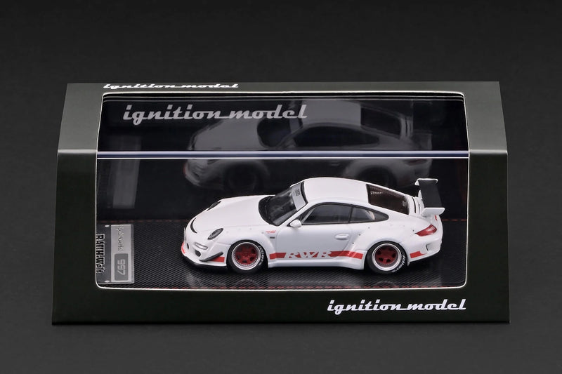 Load image into Gallery viewer, PORSCHE RWB 997 GT3 WHITE IGNITION MODEL 1:64
