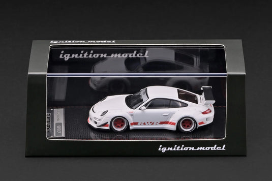 PORSCHE RWB 997 GT3 WHITE IGNITION MODEL 1:64