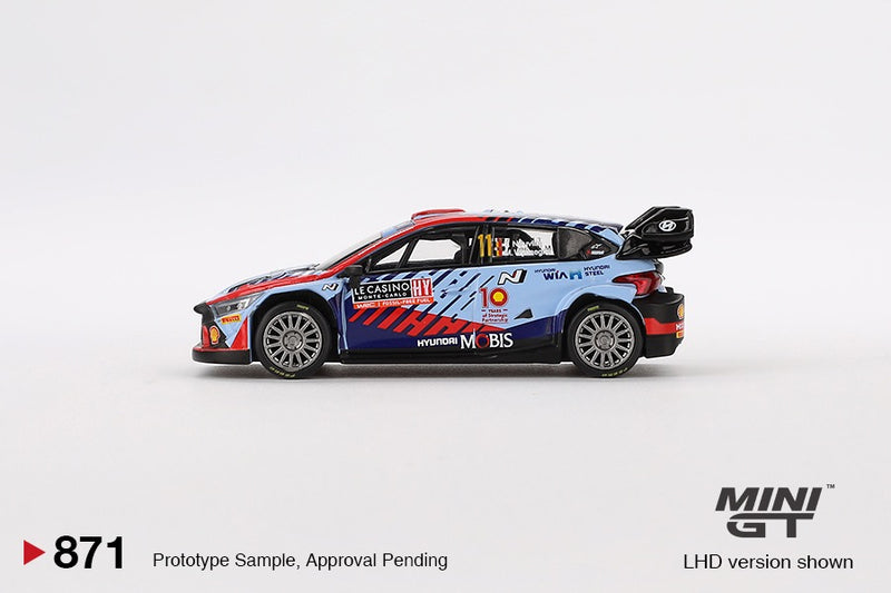 Load image into Gallery viewer, Hyundai I20 N RALLY1 HYBRID #11 RALLYE MONTE-CARLO WINNER 2024 (LHD) MINI GT 1:64
