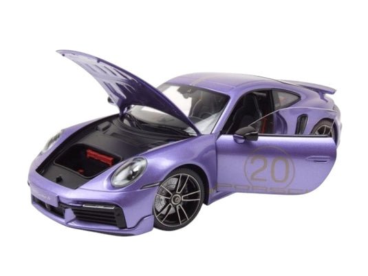 Porsche 911 (992) Turbo S coupé Sport Design 2021 Violet MINICHAMPS 1:18