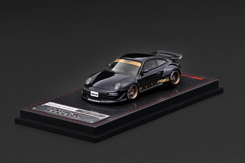 Load image into Gallery viewer, PORSCHE RWB 997 GT3 BLACK IGNITION MODEL 1:64
