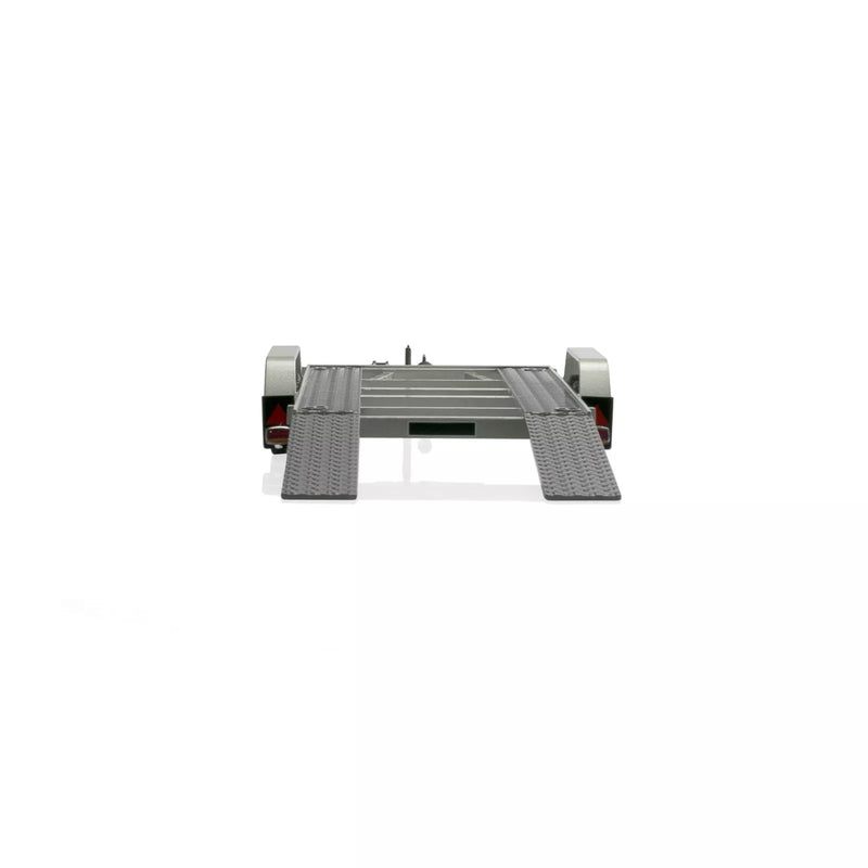 Load image into Gallery viewer, Car TRANSPORT TRAILER SILVER 1980 OTTOmobile 1:18
