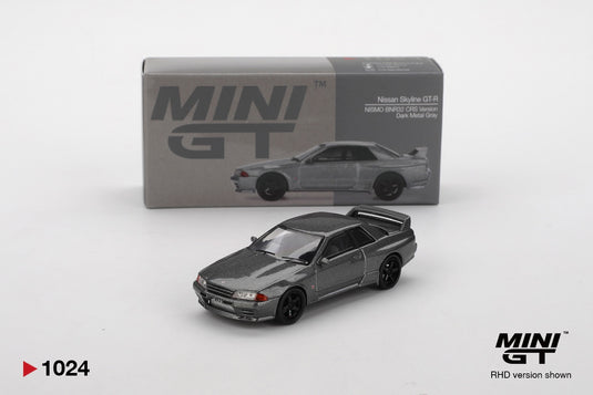 Nissan SKYLINE GT-R (NISMO BNR32 CRS VERSION) DARK METAL GRAY 1992 (RHD) MINI GT 1:64