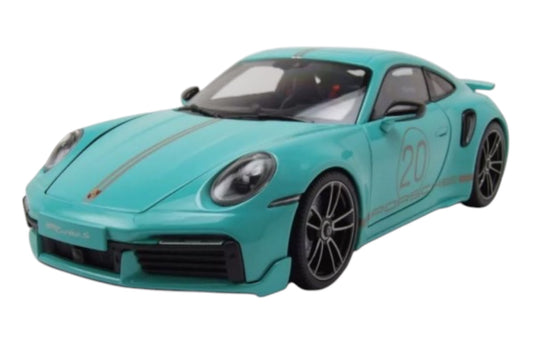 Porsche 911 (992) Turbo S coupé Sport Design 2021 Vert MINICHAMPS 1:18