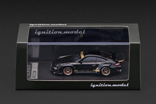 PORSCHE RWB 997 GT3 BLACK IGNITION MODEL 1:64