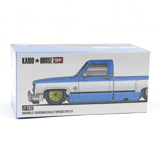 Load image into Gallery viewer, CHEVROLET SILVERADO DUALLY VINTAGE SPEC V1 KAIDO*HOUSE MINI GT 1:64
