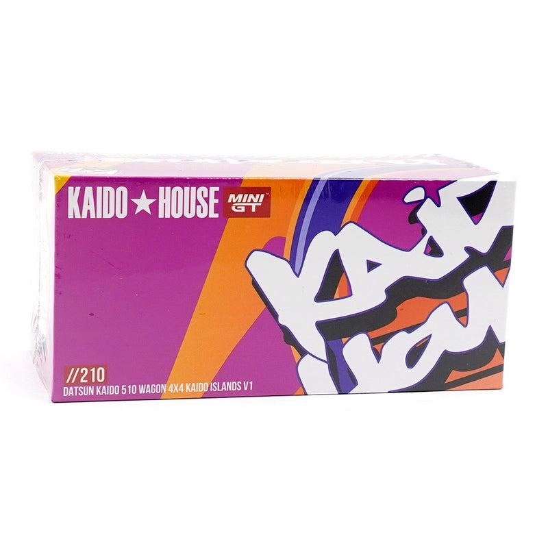 Laad de afbeelding in de Gallery-viewer, Datsun 510 WAGON 4X4 KAIDO ISLANDS V1 1969 MINI GT 1:64
