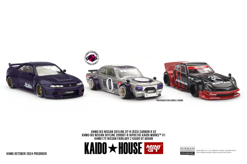 Chargez l&#39;image dans la visionneuse de la galerie, Nissan SKYLINE GT-R (KPGC10) KAIDO WORKS V1 1969 Kaido*House MINI GT 1:64

