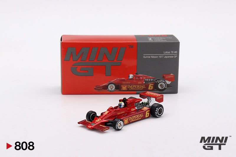 Load image into Gallery viewer, Lotus 78 #3 GUNNAR NILSSON JAPANESE GP 1977 (LHD) MINI GT 1:64
