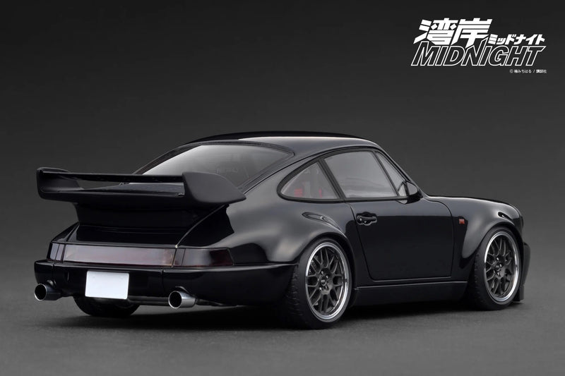Load image into Gallery viewer, Porsche Blackbird (964) *MIDNIGHT* Black IGNITION MODEL 1:18
