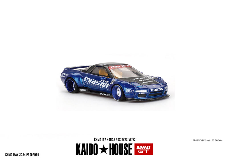 Load image into Gallery viewer, Honda NSX EVASIVE V2 1990 MINI GT 1:64
