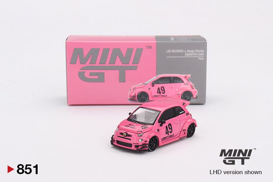 Fiat 595 ABARTH LB-WORKS X ABAS WORKS ROOS 2024 (LHD) MINI GT 1:64