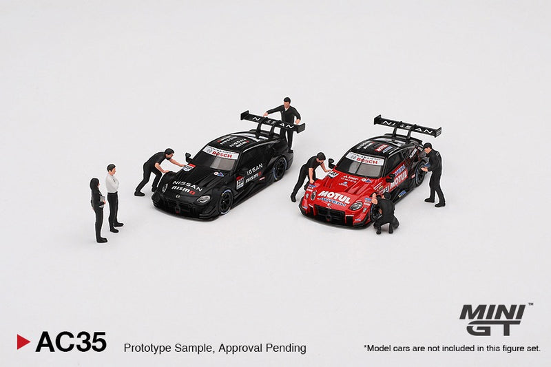 Laad de afbeelding in de Gallery-viewer, Nissan BEELDJE NISMO TECHNICUS TEAM 2024 (Wagens niet inbegrepen) MINI GT 1:64
