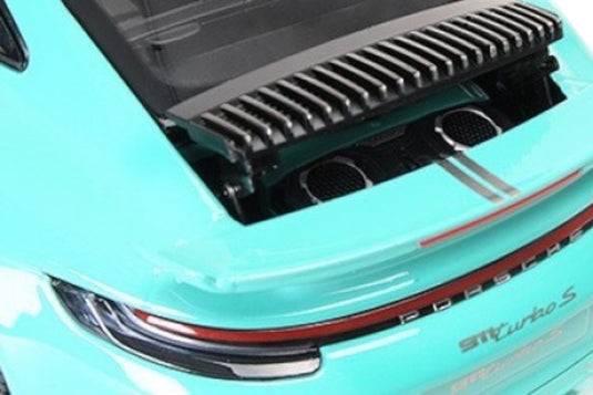 Porsche 911 (992) Turbo S coupe Sport Design 2021 Green MINICHAMPS 1:18