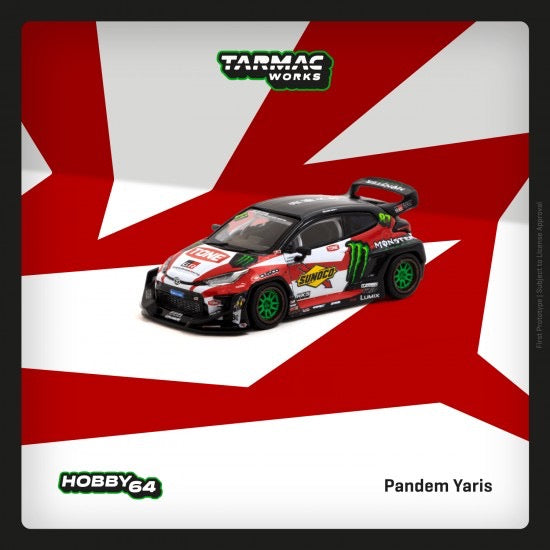 Load image into Gallery viewer, Toyota Pandem Yaris #87 Drift TARMAC WORKS 1:64
