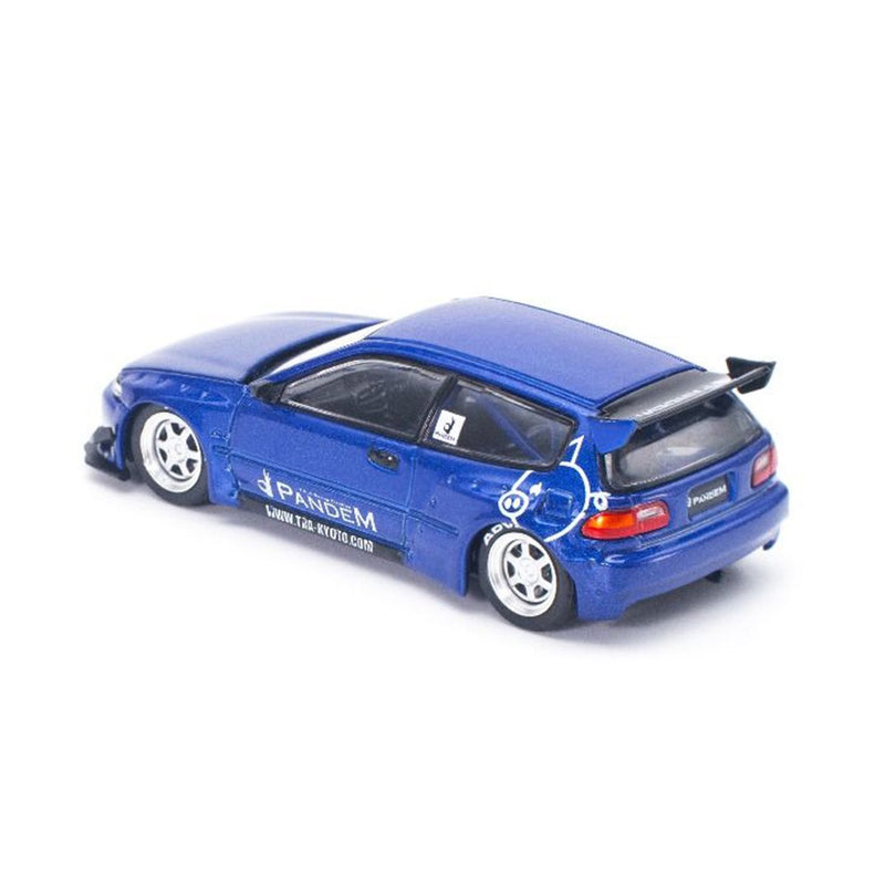 Load image into Gallery viewer, Honda CIVIC PANDEM EG6 v1.5 BLUE POP RACE 1:64

