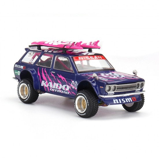 Chargez l'image dans la visionneuse de la galerie, DATSUN 510 WAGON 4X4 KAIDO OFFROAD V2 1969 MINI GT 1:64
