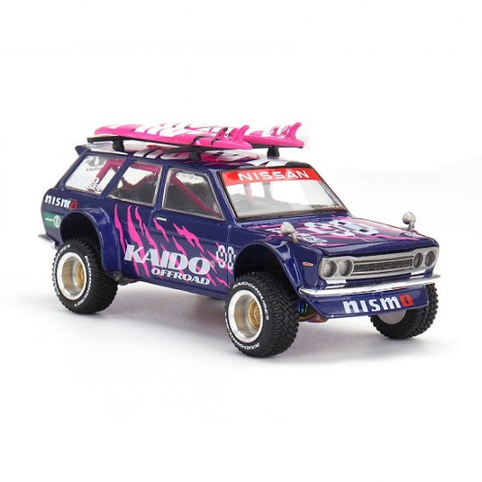 DATSUN 510 WAGON 4X4 KAIDO OFFROAD V2 1969 MINI GT 1:64