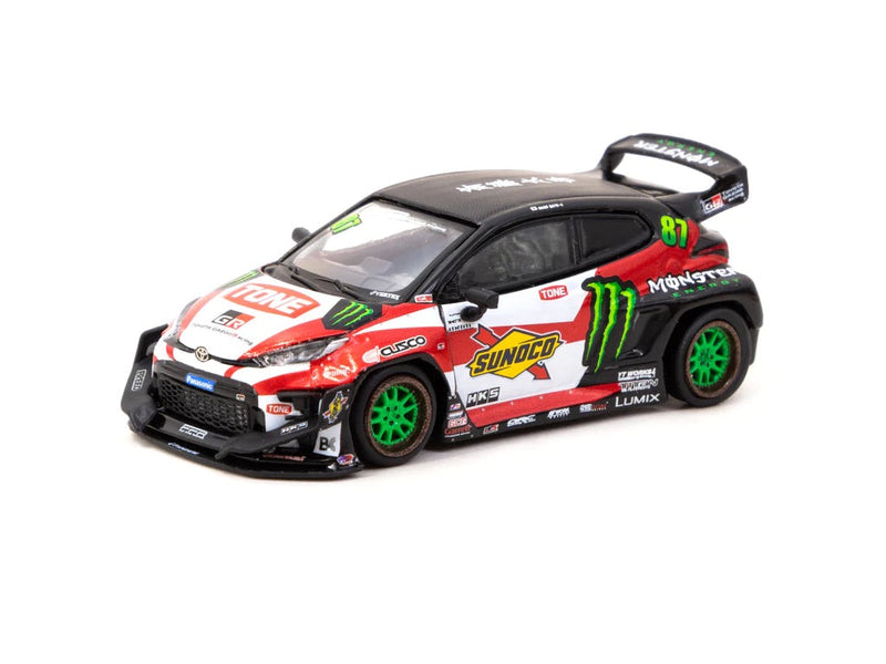 Load image into Gallery viewer, Toyota Pandem Yaris #87 Drift TARMAC WORKS 1:64
