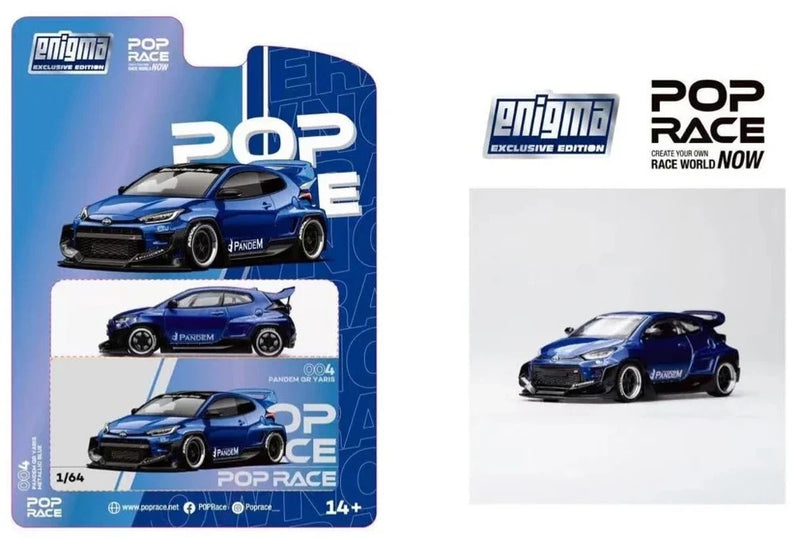 Load image into Gallery viewer, Toyota YARIS GR PANDEM BLUE POP RACE 1:64
