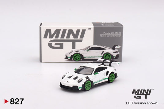 Porsche 911 (992) GT3 RS WHITE TRIBUTE TO CARRERA RS PACKAGE 2023 (LHD) MINI GT 1:64