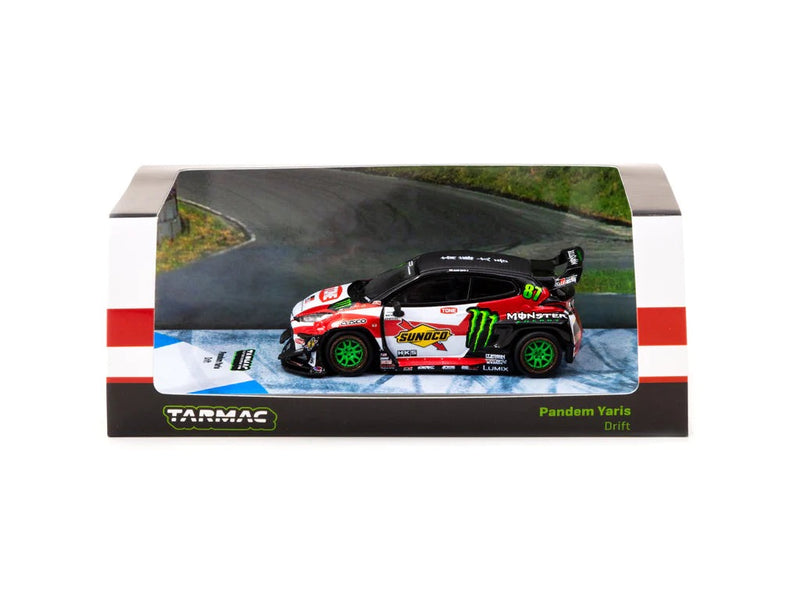 Load image into Gallery viewer, Toyota Pandem Yaris #87 Drift TARMAC WORKS 1:64
