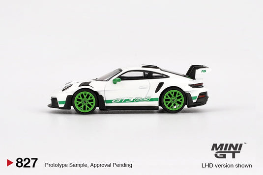 Porsche 911 (992) GT3 RS WHITE TRIBUTE TO CARRERA RS PACKAGE 2023 (LHD) MINI GT 1:64