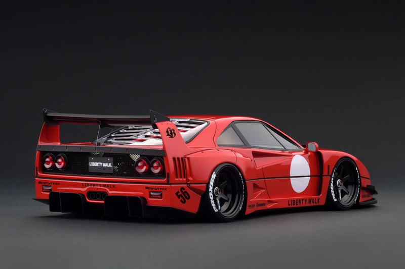 Laad de afbeelding in de Gallery-viewer, Ferrari LB-WORKS 40 Rood/Wit IGNITION MODEL 1:18
