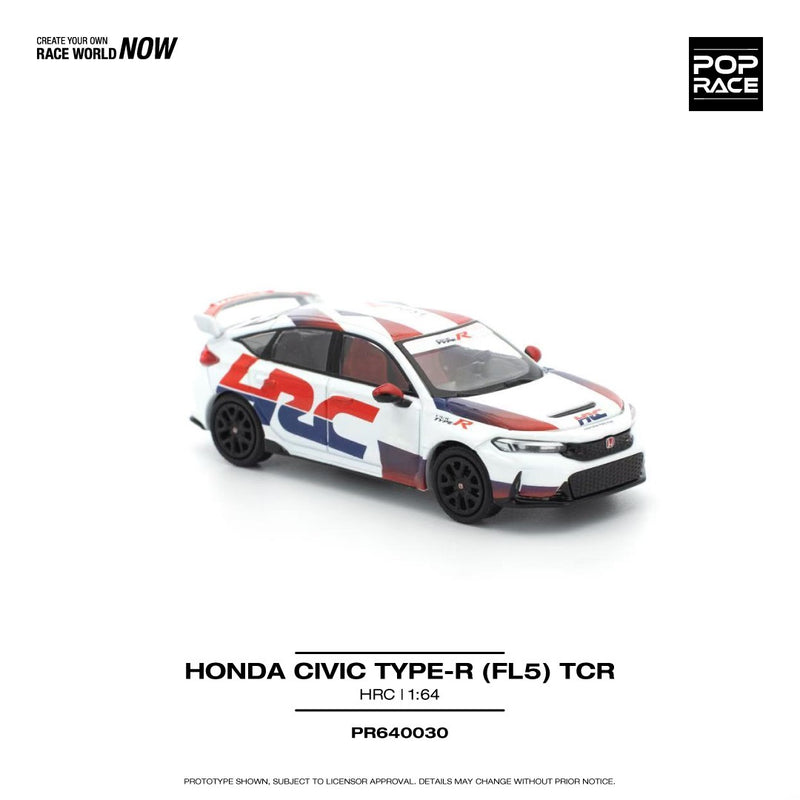 Load image into Gallery viewer, Honda CIVIC Type R (FL5) #271 White/Red/Blue POP RACE 1:64
