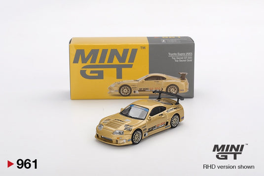 Toyota SUPRA MK4 (A80) TOP SECRET GT-300 TOP SECRET GOUD 2023 (RHD) MINI GT 1:64