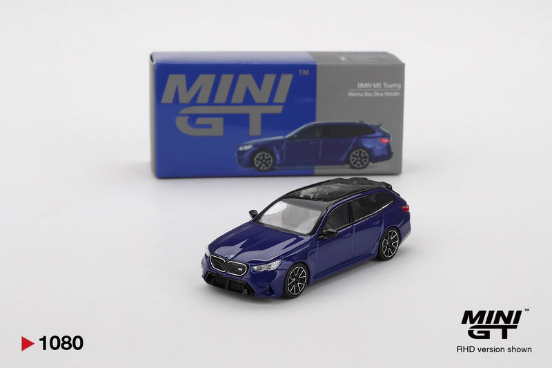 Chargez l'image dans la visionneuse de la galerie, Bmw M5 (G99) TOURING BLEU MARINA BAY MÉTALLISÉ 2024 MINI GT 1:64
