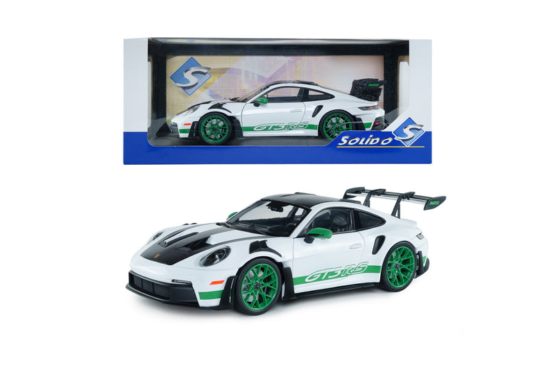 Load image into Gallery viewer, PORSCHE 911 GT3 RS - TRIBUTE TO CARRERA RS PACKAGE WHITE 2024 SOLIDO 1:18
