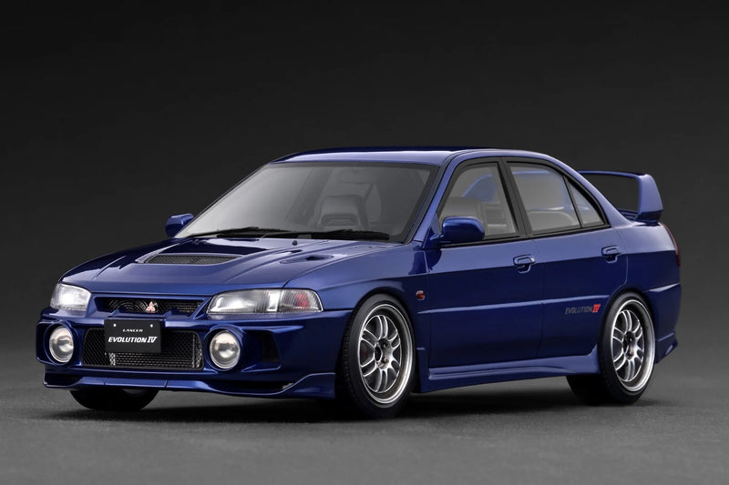 Load image into Gallery viewer, MITSUBISHI LANCER EVOLUTION IV (CN9A) BLUE IGNITION MODEL 1:18
