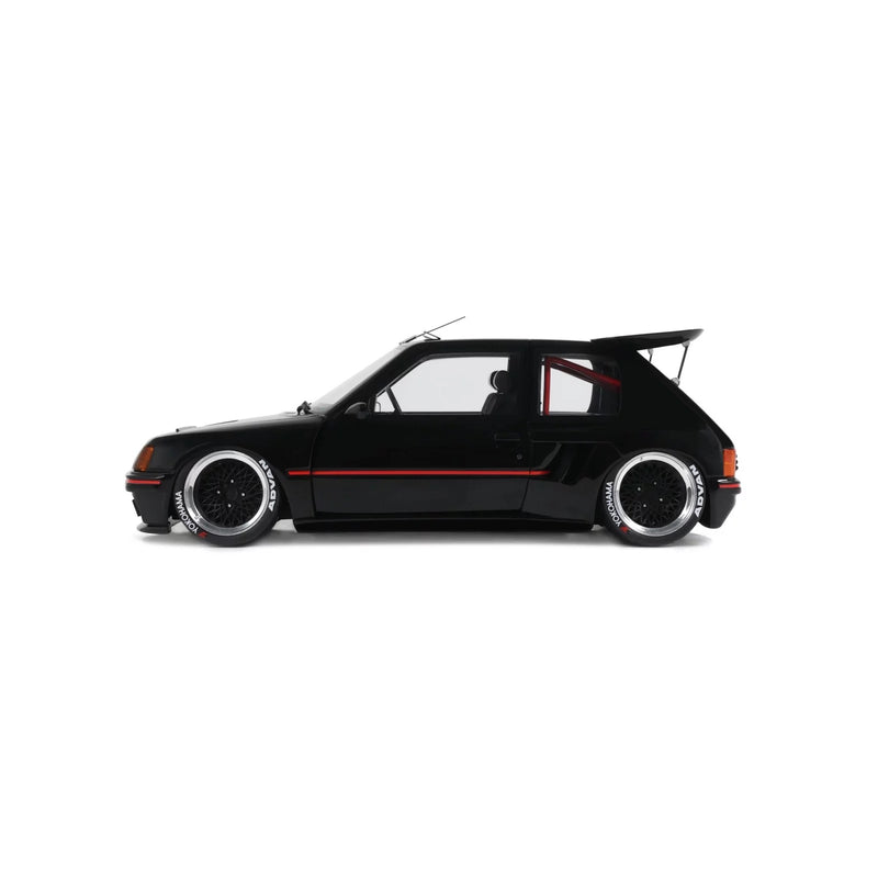 Laad de afbeelding in de Gallery-viewer, Peugeot 205 KHYZYL SALEEM ZWART 2018 OTTOmobile 1:18
