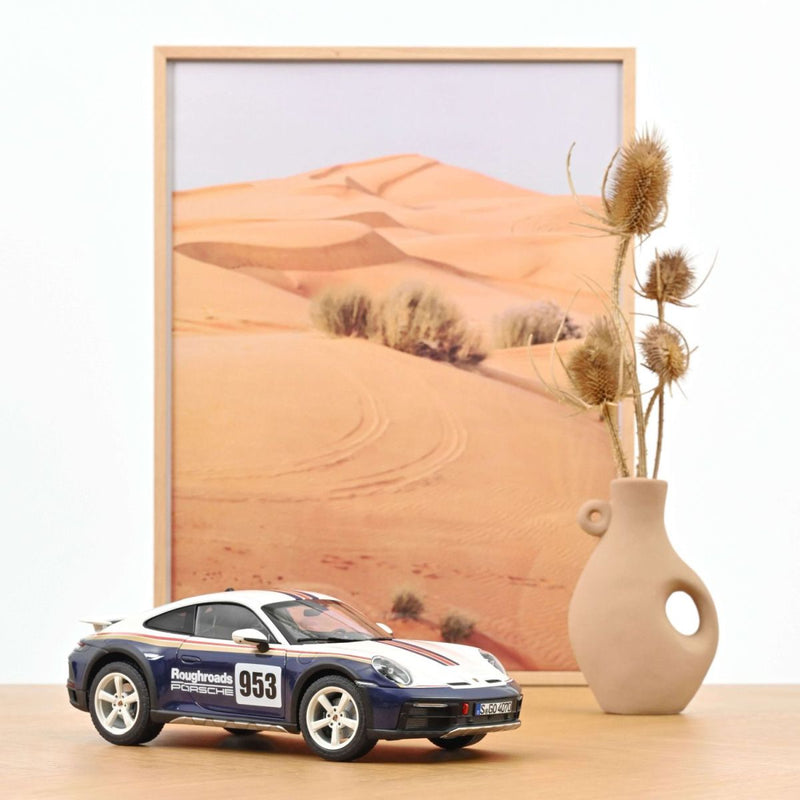 Load image into Gallery viewer, Porsche 911 Dakar 2023 Roughroads Blue/White/Gold/Red NOREV 1:18
