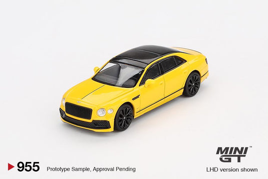 Bentley FLYING SPUR MONACO YELLOW 2023 (LHD) MINI GT 1:64