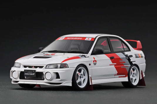 MITSUBISHI LANCER EVOLUTION IV (CN9A) BLANC/ROUGE IGNITION MODEL 1:18