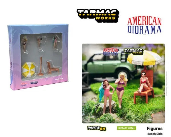 Chargez l&#39;image dans la visionneuse de la galerie, Beach Girls Figures TARMAC WORKS 1:64

