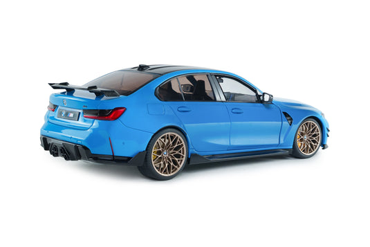 BMW M3 PIÈCES DE PERFORMANCE BLEU DAYTONA BEACH 2024 Solido 1:18