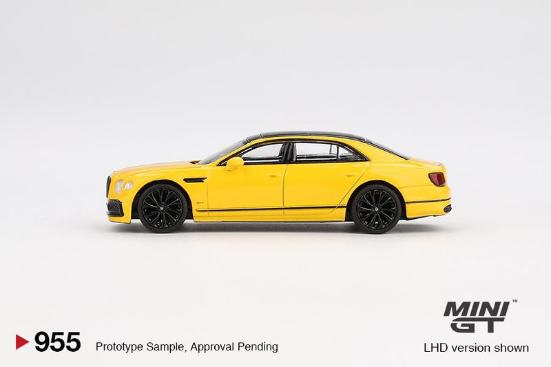 Chargez l&#39;image dans la visionneuse de la galerie, Bentley FLYING SPUR MONACO JAUNE 2023 (LHD) MINI GT 1:64
